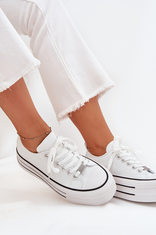 Women's Sneakers On Massive Platform White Marinae