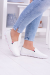 Women's White Leather Bellara Tennis Shoes