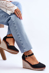 Women's Classic Wedge Sandals Black Malani