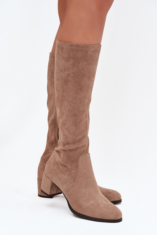 Classic eco suede boots Sergio Leone KZ205 beige