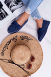 Women's Espadrilles Fabric Big Star Navy Blue DD274782