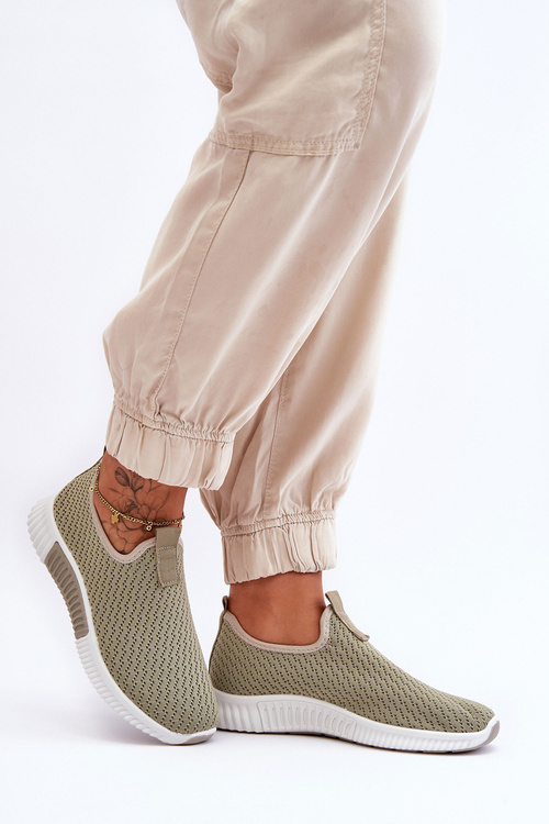 Buty Sportowe Klasyczne Wsuwane Zielone Frankie QH515