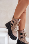 Women's Snow Boots With Zipper Lee Cooper LCJ-24-47-3143 Beige