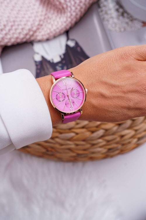 Women's Watch Michael John Pink Estrado