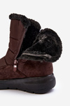 Women's Snow Boots with Fur Brown Primose