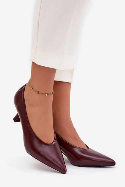 Patent Leather High Heel Shoes Bordeaux Gavrielle