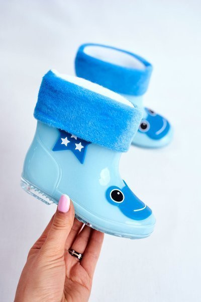 Children's Rubber Galoshes boots blue Frog