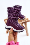 Children's Snow Boots Warmed Violet Terra