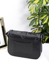 Women's Black Shoulder Handbag Letterpack