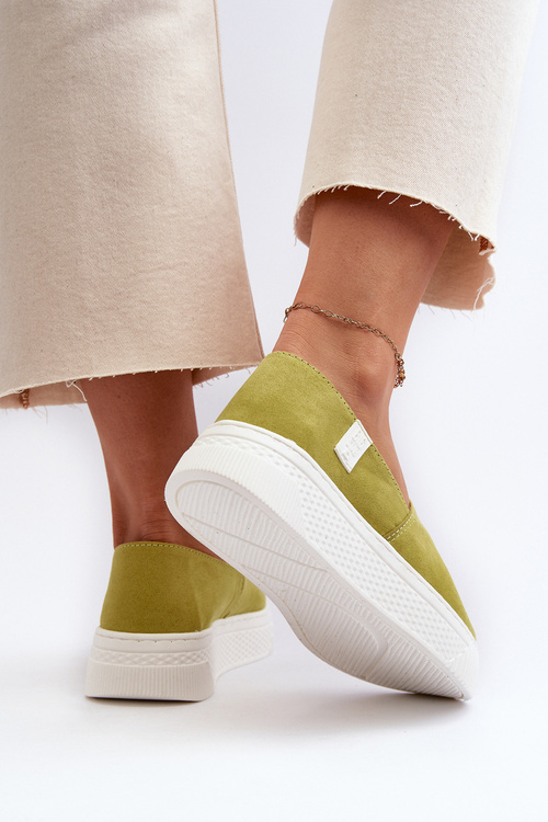 Women's Platform Sneakers NN276008 Memory Foam System Lime