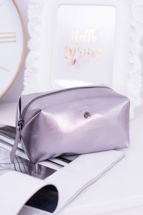 Makeup Bag Sachet Monnari Metallic Grey