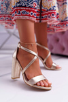 Women's Stiletto Sandals Gold Klaira