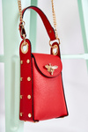 Small Women's Handbag With Ornament Red Ellies
