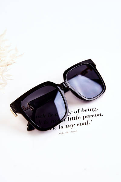 Women's Sunglasses V120026 Black and Gold