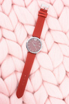 Classic Leather Maroon Women's Ernest Watch