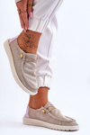 Women's Slip-on Canvas Sneakers Beige Kenza