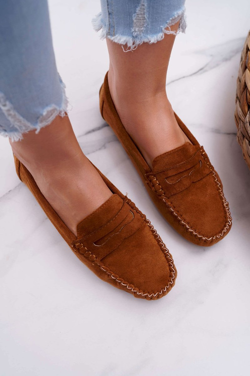 Women's Suede Moccasins Bolero Camel