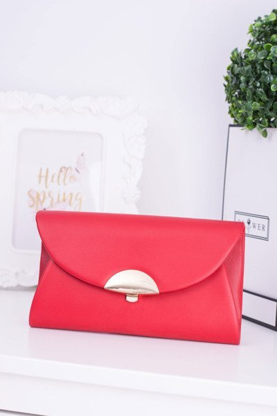 Red Clutch Bag Chain Handbag