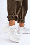 Buty Sportowe Masywna Platforma Białe GOE LL2N4029  