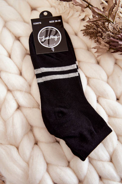 Women's cotton ankle socks Black