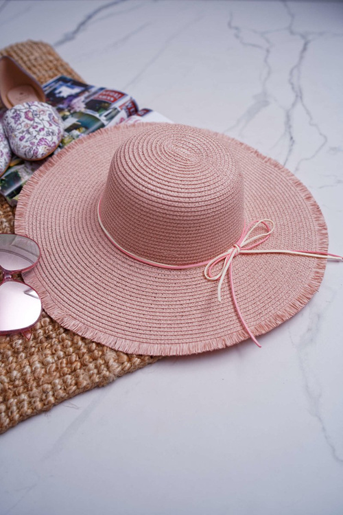 Women's Straw Hat Pink La Madrid