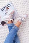 Sporty Women's Thick Sole Shoes Nude Fippo