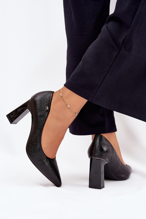 Women's Heeled Pumps Vinceza 62252 Black