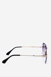 Women's Sunglasses With Gradient Lenses UV400 Gold-Black