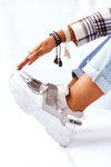 Women’s Sport Shoes Sneakers Silver Katerini