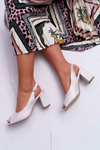Women's Stiletto Sandals Sergio Leone SK765 Beige Pearl Vime