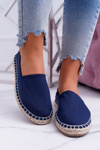 Women's Espadrilles Braided Sole Navy Blue Big Star DD274A151