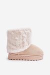 Children's Snow Boots With Fur Light Beige Crisie