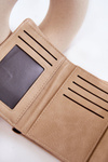 Women's Small Wallet With A Magnet Beige Zaya 