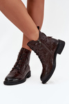 Women's Boots Made of Natural Leather Heated Artiker 57C1005 Chocolate