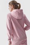 Women's Hoodie Zip Up Cotton 4F Pink 4FWMM00TSWSF1467-56S