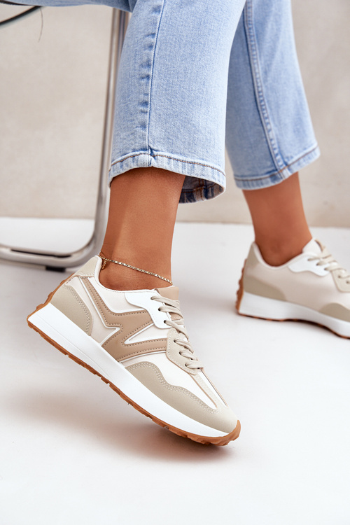 Women's Sports Sneakers Beige Britma