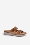 Women's Comfortable Sandals With Buckles Brown Inblu CN000033