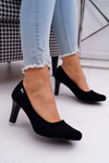 Sergio Leone Women's Black Suede Orsola pumps