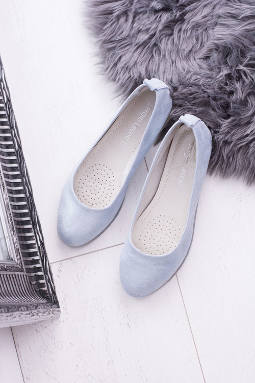 Sergio Leone Women's Blue Makalu Ballerinas