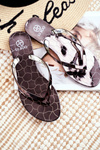 Rubber Flip-flops Lu Boo Pewter