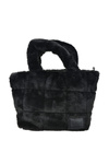 Faux Fur Bag With Strap Big Star OO574062 Black