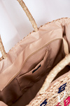 Braided Shopper Beach Bag NOBO XK00410 Beige