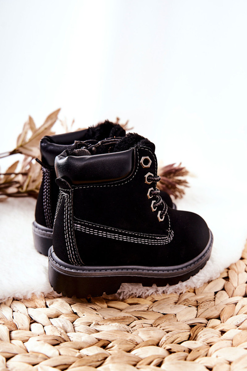 Children's Trapers Boots Black Milos