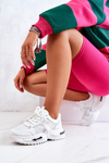 Sneakersy Buty Sportowe Siateczka Białe Zoomey