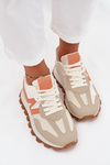 Women's Beige Sports Sneakers Kalelia