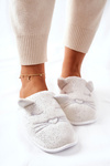 Shiny Ears Cat Slippers White Kaisy