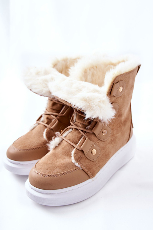 Fleece-lined Boots Beige Hoppy