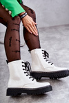 Women's Flat Boots White Kognito