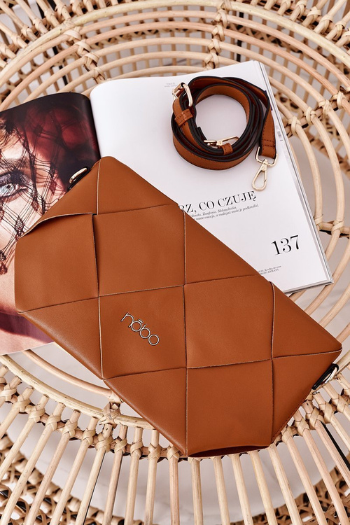 Clutch Bag With A Detachable Strap NOBO NBAG-K1260 Brown