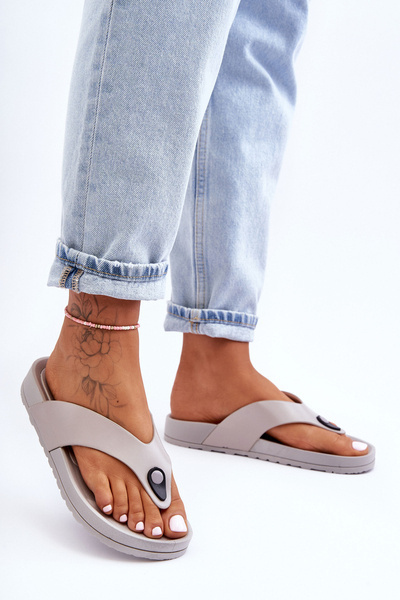 Women's Japanese Slippers Platform on Gray Bellitta